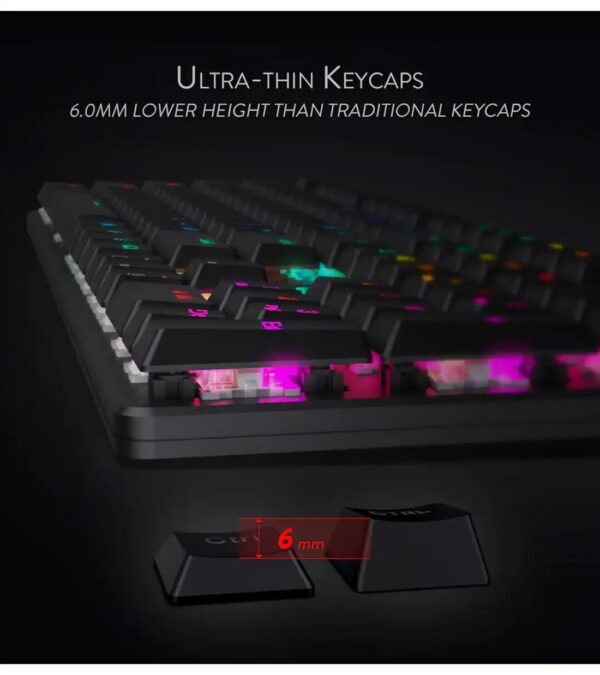 کیبورد مکانیکی گیمینگ Redragon K589RGB با نورپردازی RGB - تصویر 3