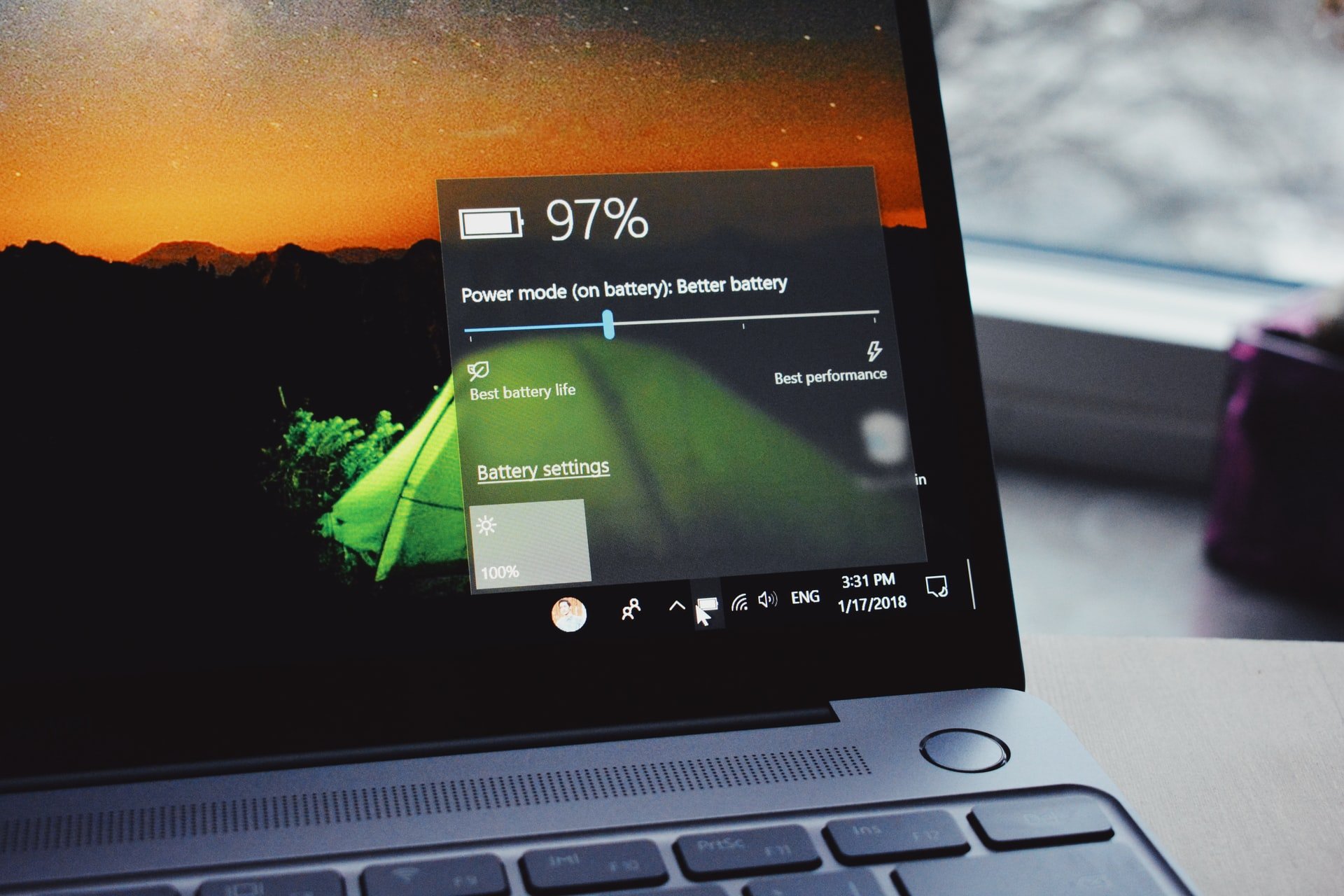 Calibrate the laptop